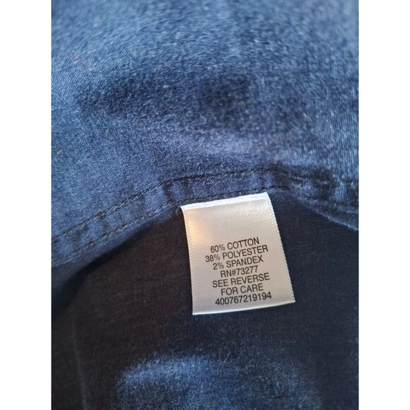 Sonoma Long Sleeve Button-Up Red Lobsters Shirt Men's  Navy With Medium - Picture 5 of 7